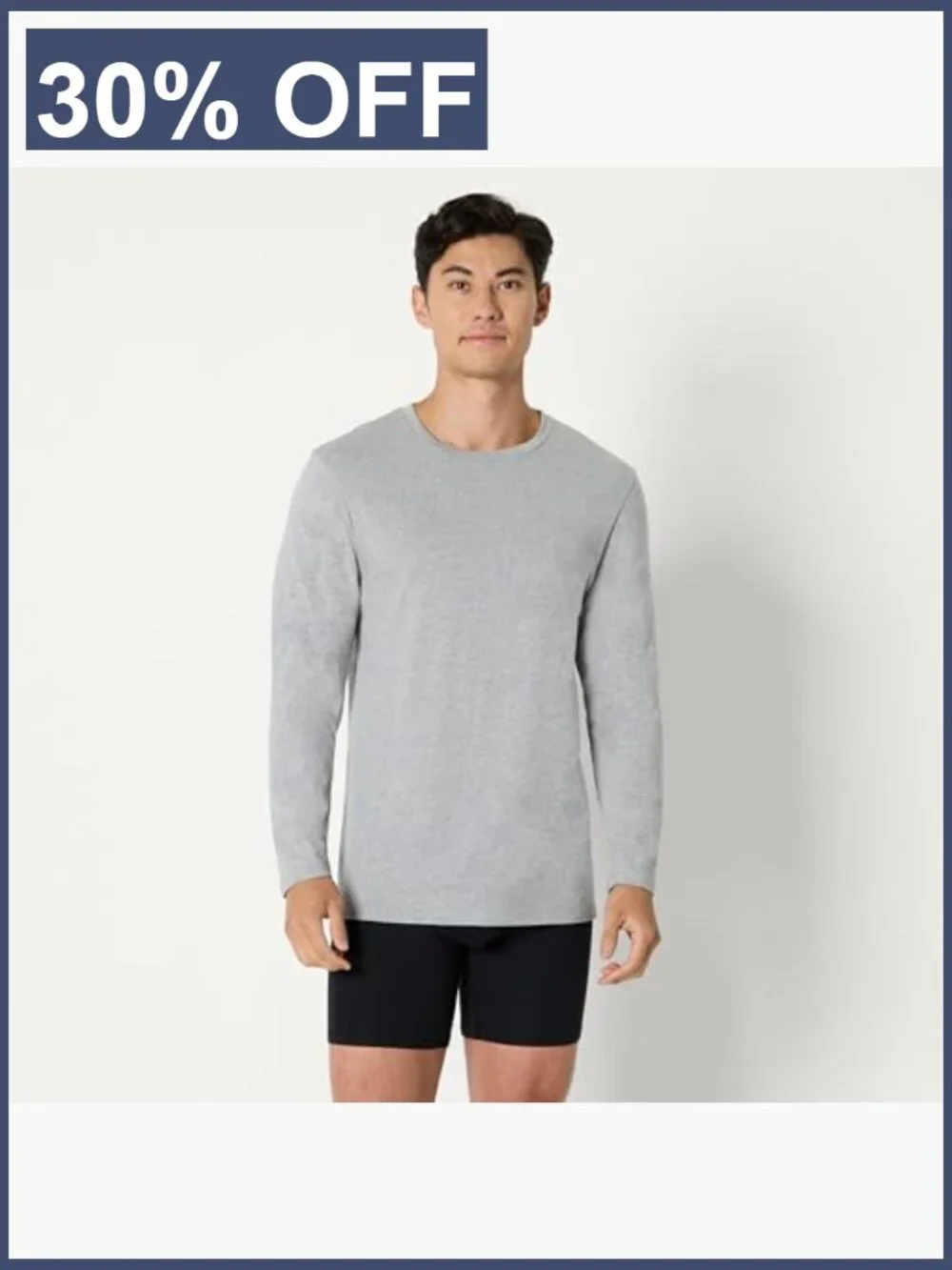 Men's Slim Fit Crewneck Undershirts Cotton Jersey 6 Pack